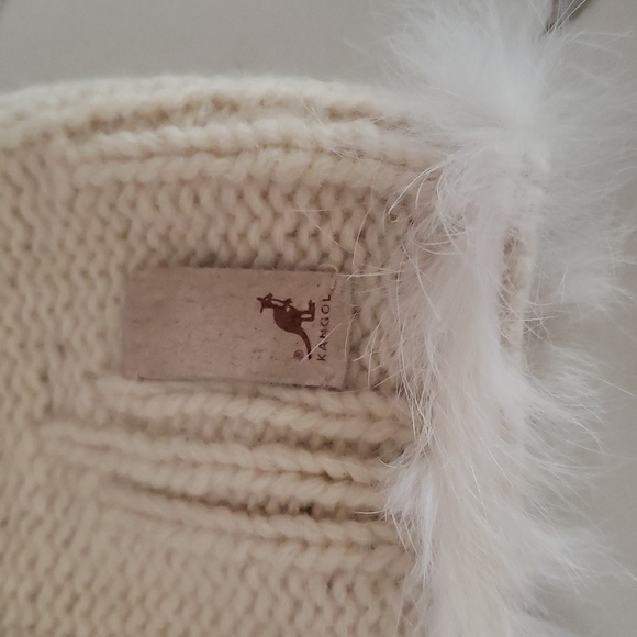 Kangal Handknit Lambswool Beige Beanie Pull on - Picture 2 of 6